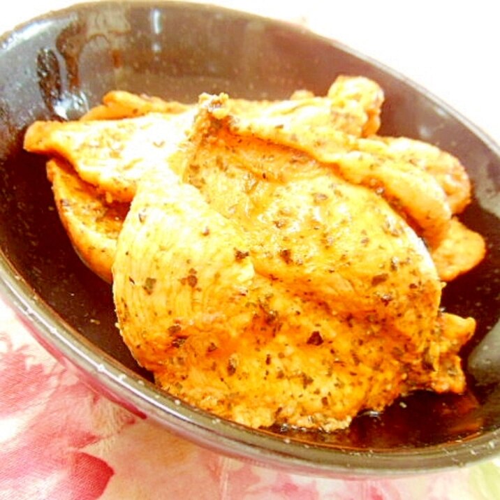 鶏ハム風❤鶏むね肉のパプリカ・バジル・ハム❤